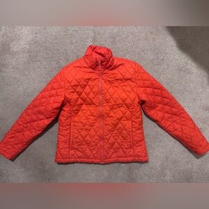 Lands' End Women’s Vibrant Orange Puffer Jacket Liner